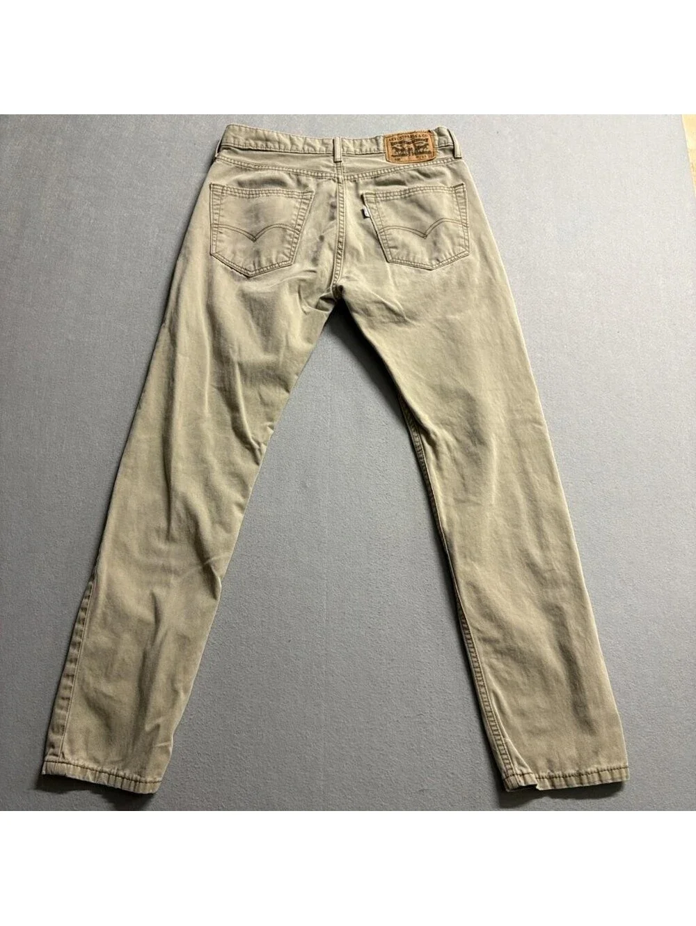 Levis 508 Commuter Pants Mens 29x30 Khaki Beige Slim Tapered Twill Chino